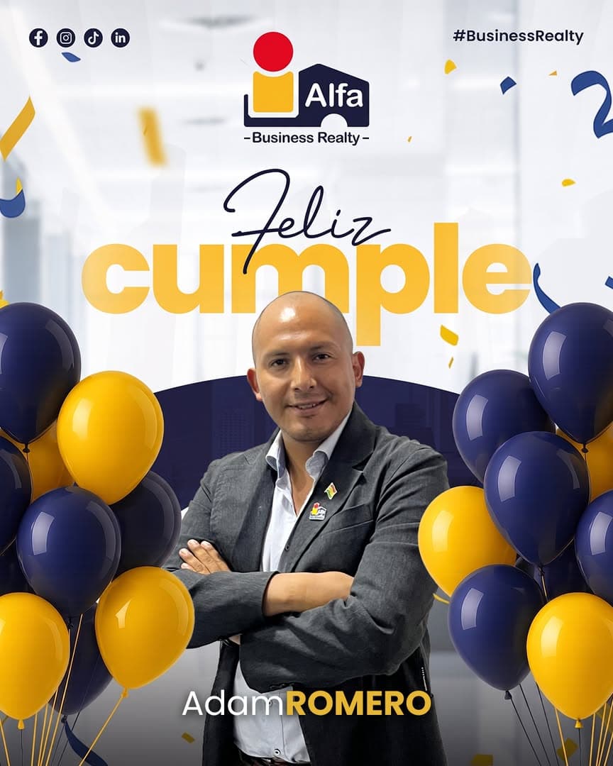 Pieza de celebración profesional de Adam Romero y Alfa Business